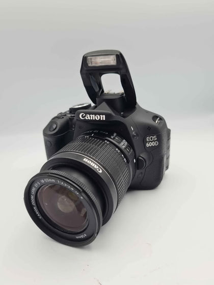 Canon EOS 600D II 18MP Digtal SLR Camera - EF-S 18-55mm Lens (2x Batts & Charger)