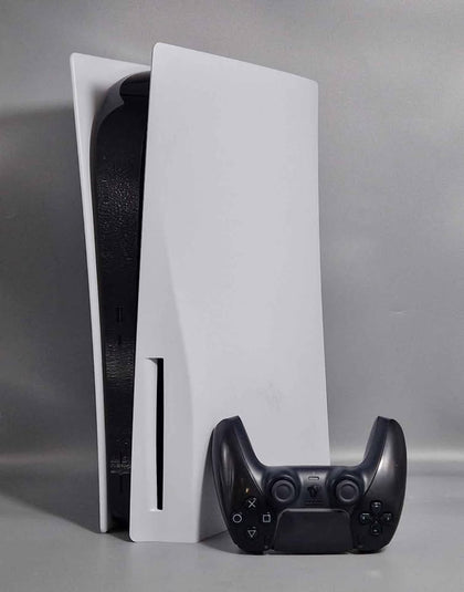Playstation 5 Console, 825GB, White With Black Controller