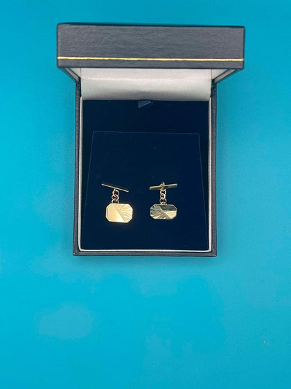 9ct cufflinks - 2.1g