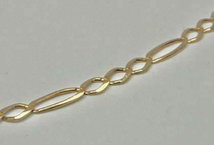 9ct gold figaro chain 20