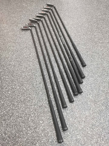 Wilson Deep Red Irons, 3-PW And SW Regular Flex, Graphite Fat Shafts