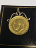 1914 King George V Full Sovereign Gold Coin 22ct with a 10ct Mount.
