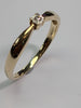 9ct Gold Diamond Ring Size M
