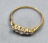 18ct Gold Diamond Ring Size Q