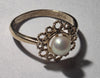 9ct Gold Pearl Ring - Size Q