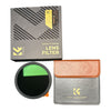 K&F Concept Variable ND Filter True Color ND2-ND32 with 28 Layers of Anti-reflection Green Film Waterproof