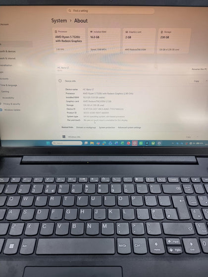 Lenovo V15-G4-AMN, AMD Ryzen 5 7520U, 16GB DDR5, 256GB SSD, Win 11, 15.6