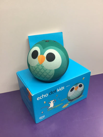 **BOXED** Echo Dot KIDS - Wi-Fi and Bluetooth Smart Speaker **5th Generation** inc. DC Power Supply