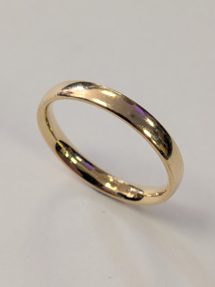 9ct Gold Slim Wedding Band Ring