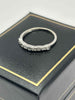 18ct white gold stone ring 1.43g size L with box