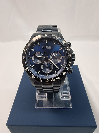 Hugo Boss Metronome Chronograph Men's Watch blue boxed