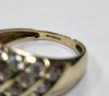 Beautiful 14ct Yellow Gold Ring With Cubic Zirconia Stones - 3.34g - Size P - Hallmarked