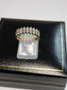 9ct Yellow Gold Ring with Clear Stones - Size K - 2.52g total - Hallmarked