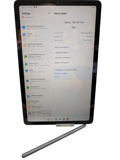 SAMSUNG TAB S6 LITE ANDROID TABLET WITH SAMSUNG PEN PRESTON STORE