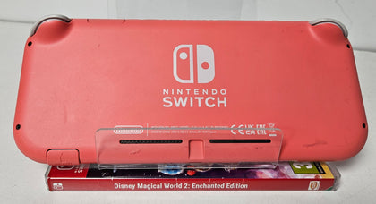 Nintendo Switch Lite Console Coral & 1 Game