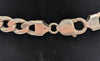 Silver Hallmarked , Plain Curbed Chain With Lobster Lock, 20". 65.33g