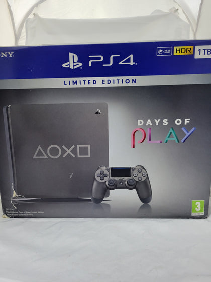 Sony 1TB Limited Edition Days of Play PlayStation 4 PS4 Console, with D.O.P Controller, Comes with Original Boix