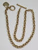 9ct Gold Double  Link Bracelet With Heart