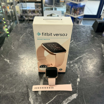 Fitbit Versa 2 Fitness Tracker Rose Gold Gps Smartwatch With Alexa Voice Control