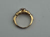 18ct Yellow Gold Ladies Cluster Ring With Cubic Zirconia Stones - 5.32 Grams - Size M