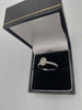 18ct 3.2g White Gold Vera Wang Love Ring With 0.58 Oval Diamond Size M