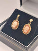(375 Hallmarked&Tested), 7.6G Gold Cameo Pendant Necklace With 1.5G Cameo Earrings