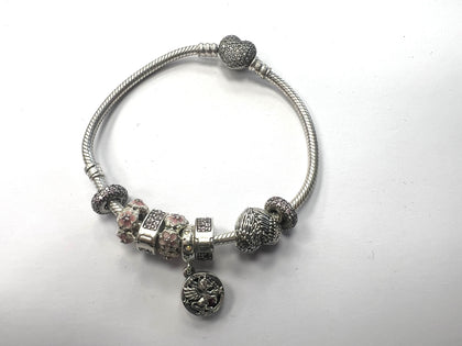 PANDORA BRACELET AND CHARMS