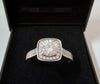 9 Carat White Gold Ring Size P