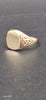 9CT Yellow Gold Flat Signet Ring - Size S - 3.62 Grams