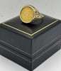Krugerrand 1/10, 3.39G 22K, 5.54G 9K, RING YELLOW GOLD, SIZE P