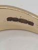 9ct yellow gold with 6 clear stones size P Boxed 5.31g hallmarked