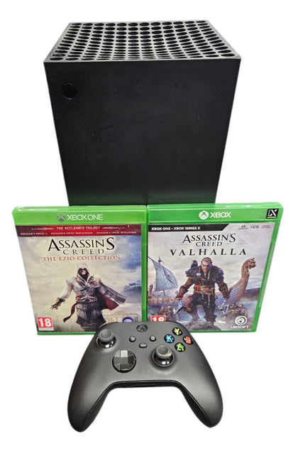 Microsoft X-Box Series X with Controller and 2 Games - Unboxed