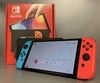 Nintendo Switch OLED - Neon Blue/Neon Red ( + Unboxed Splatoon 2 )