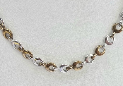 9ct White/Yellow Gold 18” Necklace