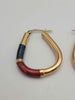 Pair Of 9ct Yellow Gold Vintage Pendeloque Hoop Earrings - 5.09 Grams