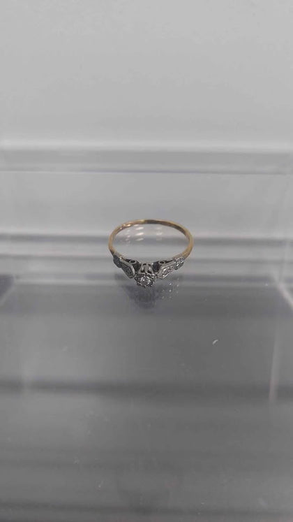 1.6g 9ct GOLD yellow Boxed ring size M