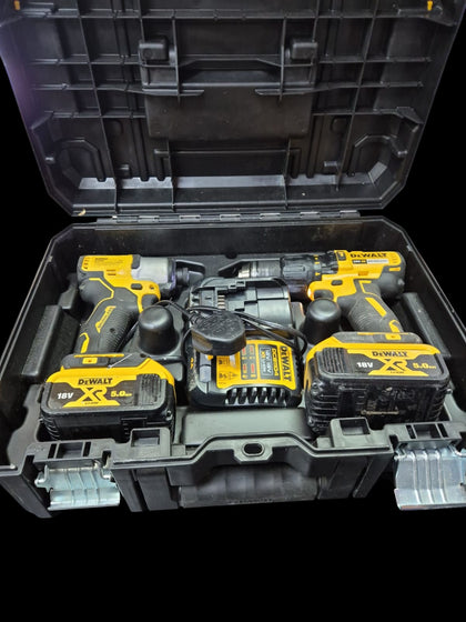 DEWALT DCK2063P2T-SFGB 18V 2 x 5.0Ah Li-Ion XR Brushless Cordless Twin Pack