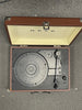 Bush Classic Retro Portable Case Record Player In Brown Model Kts-601