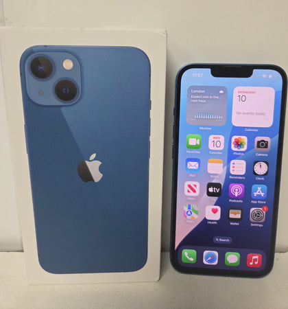 Apple iPhone 13 (128 GB ) Unlocked Blue 90% Battery Health Boxed