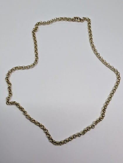 9ct Gold Belcher Chain 17