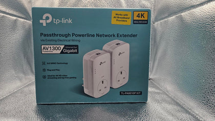 TP-Link AV1300 3 Port Gigabit Passthrough Powerline Kit | TL-PA8033P Kit