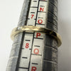 9ct yellow gold ring with diamonds size O 1/2
