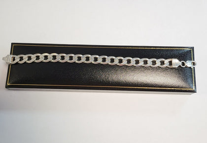 925 - silver Curb Bracelet - 32.7g - 9