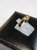 9ct Yellow Gold Patterned Band Ring - Size N - 2.26g - Hallmarked