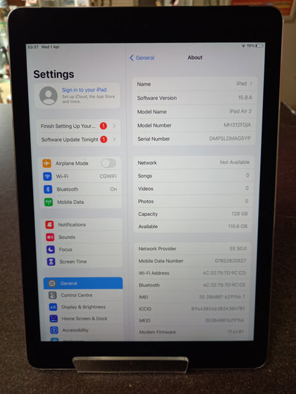 Apple iPad Air 2 Wi-Fi 128gb