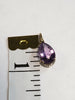 9ct Yellow Gold Pendant with Purple Stone - 2.47g total