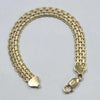 Yellow Gold over Silver Bismark Bracelet