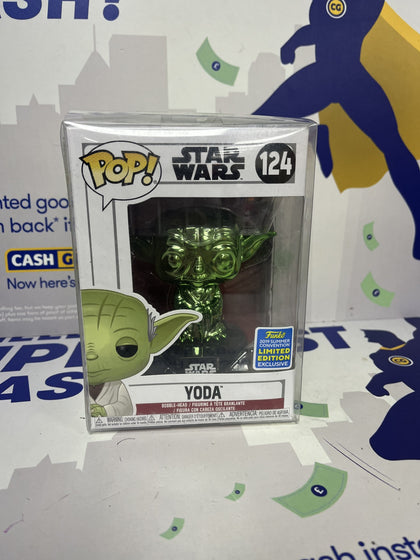 Star Wars Funko Chrome Yoda (2019 Galactic Convention).