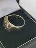 Thick cut 9 Karat gold ring - size L - 4.4grams