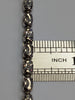 Silver beaded chain 32"  with silver cross